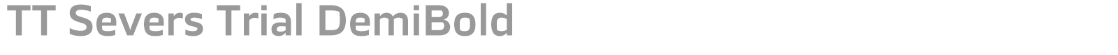 TT Severs font preview